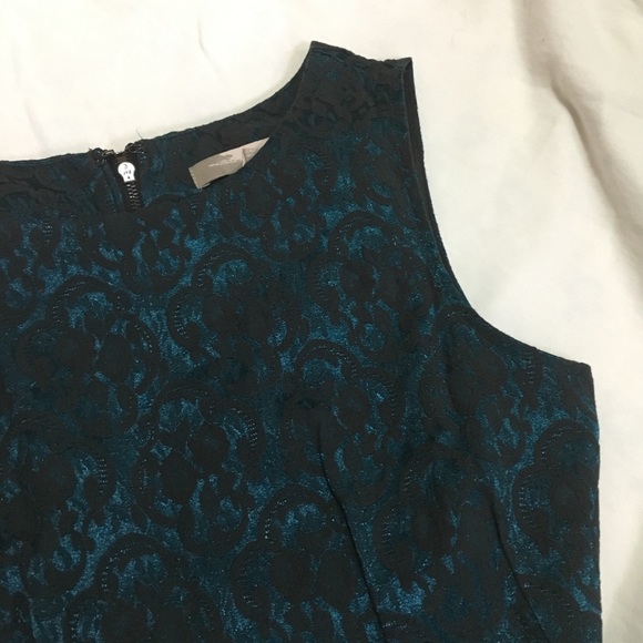 Forever21 Emerald Blue Lace A-Line Dress